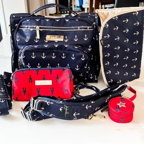 Ju-Ju-Be Bags Jujube Bff The Admiral Navy Red White Nautical
